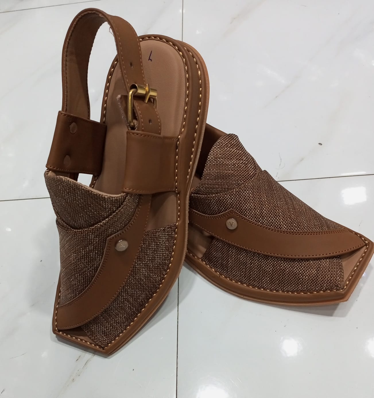 Apple Peshawar Zalmi Fabric Chappals