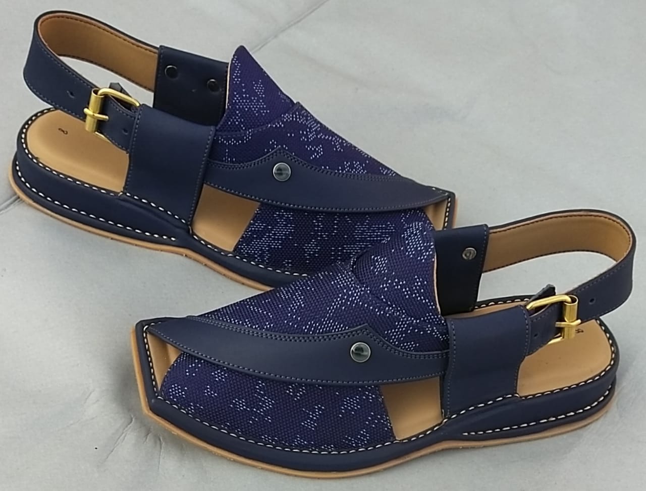 Apple Peshawar Zalmi Fabric Chappals