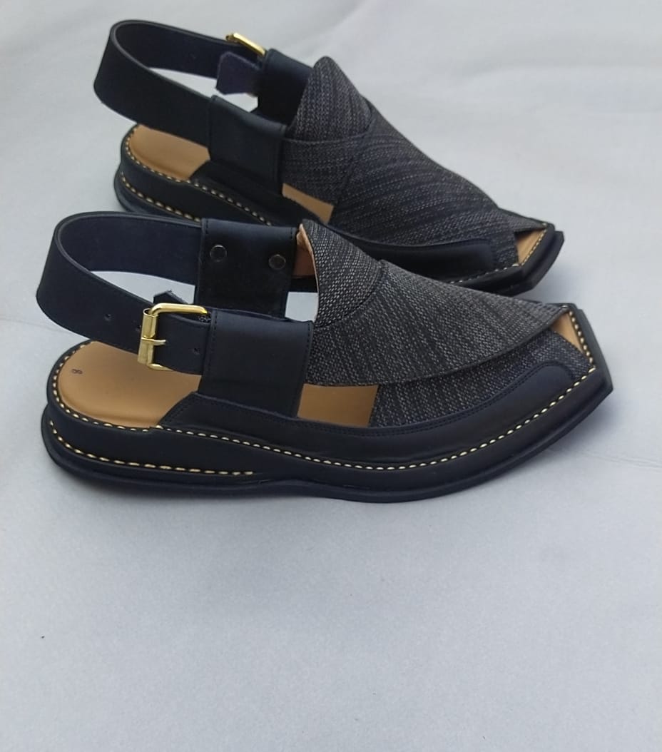 Peshawar Zalmi Fabric Chappals Handmade